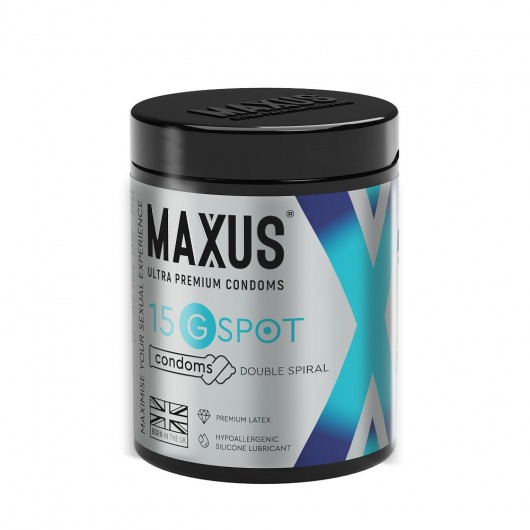 Гладкие презервативы Maxus G spot с двойной спиралью - 15 шт. - Maxus - купить с доставкой в Набережных Челнах