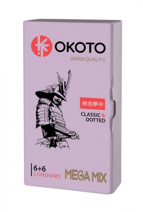 Презервативы OKOTO Mega Mix - 12 шт. - Sitabella - купить с доставкой в Набережных Челнах