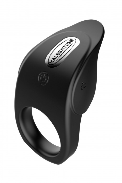 Черное эрекционное виброкольцо Vibro Lust Ring - MALESATION - в Набережных Челнах купить с доставкой