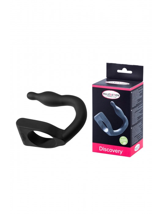 Эрекционное кольцо с вибровтулкой Discovery - MALESATION - в Набережных Челнах купить с доставкой