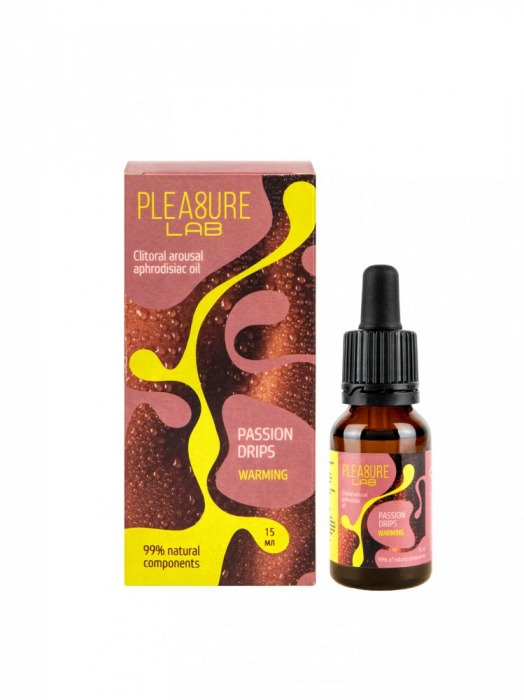 Капли с согревающим эффектом Passion Drips Warming - 15 мл. - Pleasure Lab - купить с доставкой в Набережных Челнах
