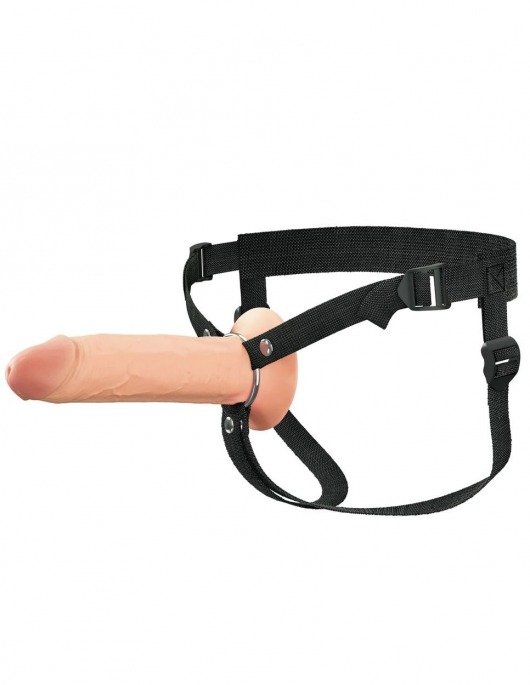 Полый страпон на ремнях 8’’ Hollow Silicone Strap-on - Pipedream - купить с доставкой в Набережных Челнах
