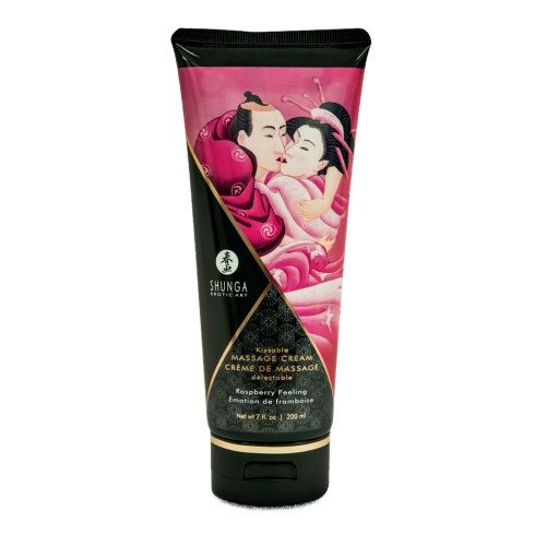 Массажный крем для тела с ароматом малины Raspberry feeling - 200 мл. - Shunga - купить с доставкой в Набережных Челнах