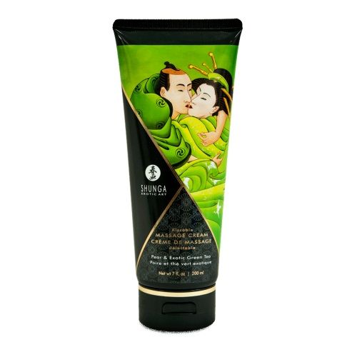 Массажный крем для тела с ароматом груши и зелёного чая Pear   Exotic Green Tea - 200 мл. - Shunga - купить с доставкой в Набережных Челнах