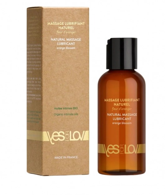 Натуральная массажная смазка Natural Lubricant Orange Blossom - 100 мл. - YESforLOV - купить с доставкой в Набережных Челнах