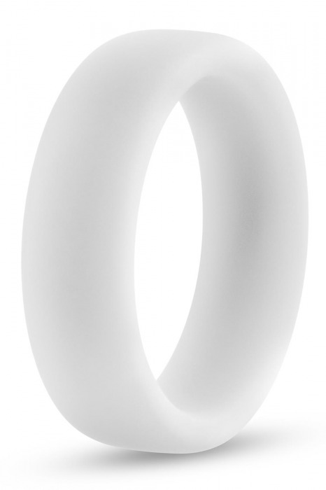 Белое люминесцентное эрекционное кольцо Silicone Glo Cock Ring - Blush Novelties - в Набережных Челнах купить с доставкой