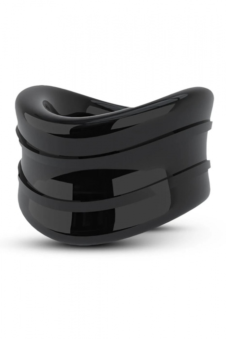 Черное эрекционное кольцо на мошонку Beef Ball Stretcher Snug - Blush Novelties - в Набережных Челнах купить с доставкой