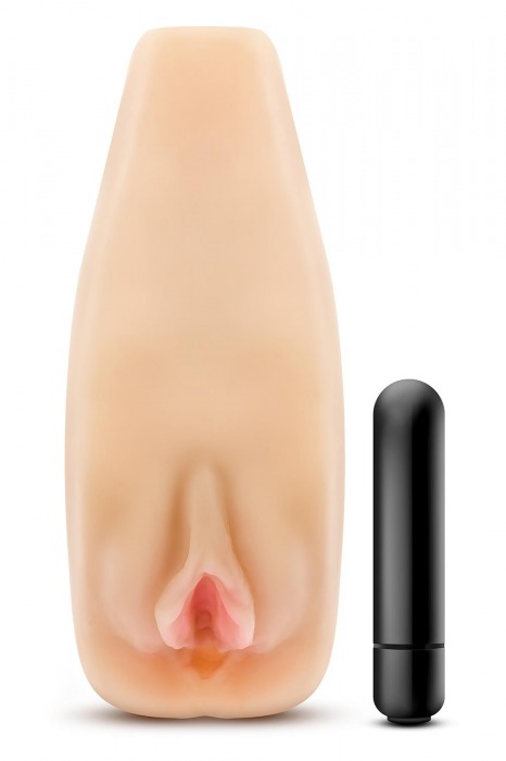 Мастурбатор-вагина с вибрацией Soft   Wet Natasha Realistic Beige Masturbator - Blush Novelties - в Набережных Челнах купить с доставкой