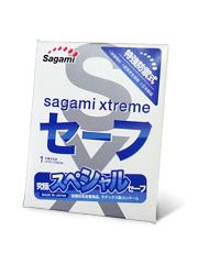 Презерватив Sagami Xtreme Ultrasafe с двойным количеством смазки - 1 шт. - Sagami - купить с доставкой в Набережных Челнах