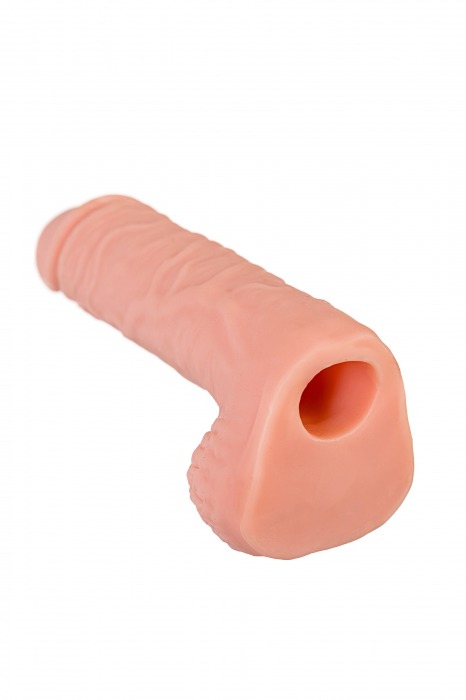 Телесная удлиняющая фаллическая насадка - 16 см. - ToyFa - в Набережных Челнах купить с доставкой