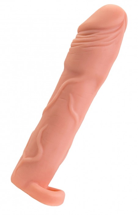 Телесная удлиняющая насадка с подхватом - 19 см. - ToyFa - в Набережных Челнах купить с доставкой