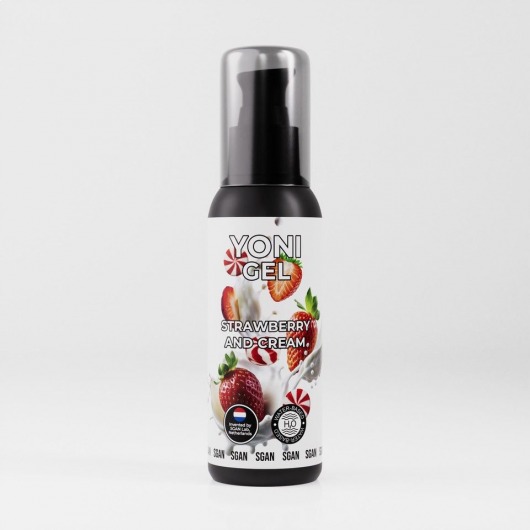 Лубрикант для орального секса SGAN со вкусом клубники со сливками - 100 мл. - SGAN - купить с доставкой в Набережных Челнах
