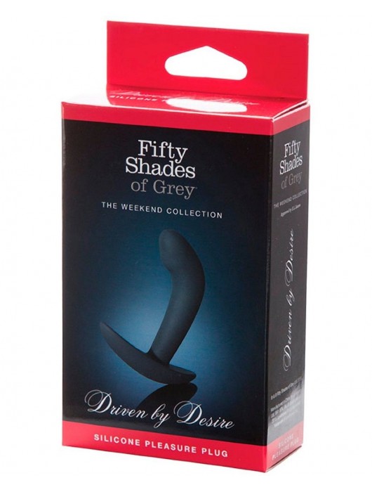 Анальная пробка Driven by Desire Silicone Butt Plug - 9 см. - Fifty Shades of Grey - в Набережных Челнах купить с доставкой