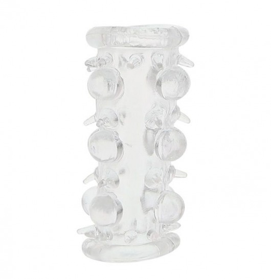 Прозрачная насадка на пенис с шипами и бугорками JELLY JOY LUST CLUSTER CLEAR - Dream Toys - в Набережных Челнах купить с доставкой