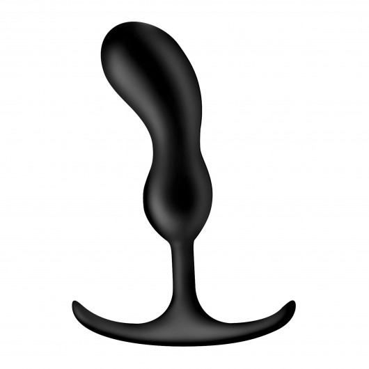 Черный массажер простаты с утяжелителями Premium Silicone Weighted Prostate Plug Medium - 16,3 см. - XR Brands - в Набережных Челнах купить с доставкой