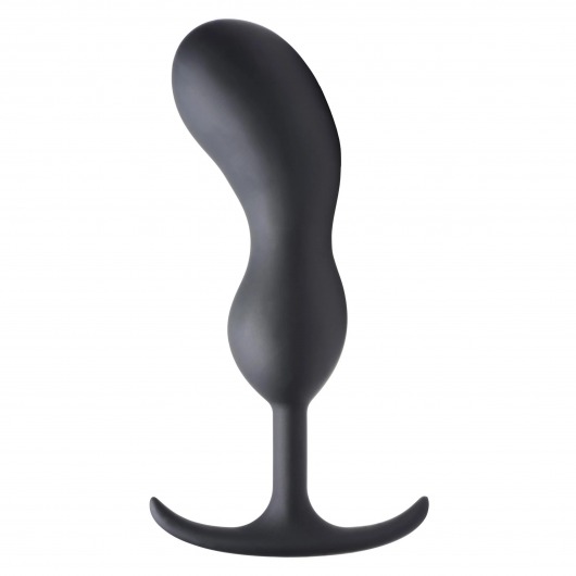 Черный массажер простаты с утяжелителями Premium Silicone Weighted Prostate Plug XL - 20,8 см. - XR Brands - в Набережных Челнах купить с доставкой