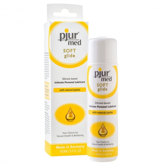 Силиконовый лубрикант с жожоба pjur MED Soft glide - 100 мл. - Pjur - купить с доставкой в Набережных Челнах