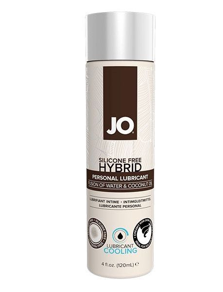 Водно-масляный лубрикант с охлаждающим эффектом JO Silicon free Hybrid Lubricant COOLING - 120 мл. - System JO - купить с доставкой в Набережных Челнах