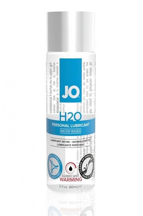 Возбуждающий лубрикант на водной основе JO Personal Lubricant H2O Warming - 60 мл. - System JO - купить с доставкой в Набережных Челнах
