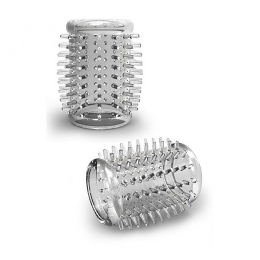 Прозрачная насадка с шипами STAY HARD COCK SLEEVE 01 CLEAR - Blush Novelties - в Набережных Челнах купить с доставкой