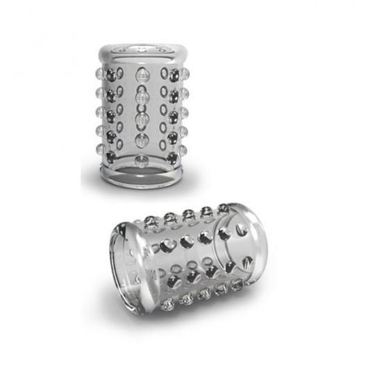 Прозрачная насадка на пенис с шишечками STAY HARD COCK SLEEVE 02 CLEAR - Blush Novelties - в Набережных Челнах купить с доставкой