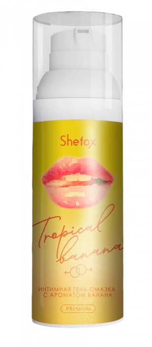 Интимная гель-смазка Shefox Premium «Тропический банан» - 50 мл. - Shefox - купить с доставкой в Набережных Челнах