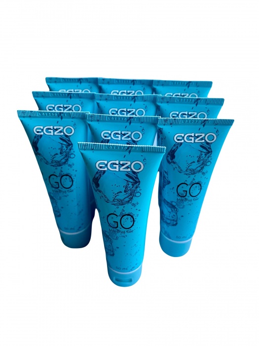 Набор из 10 пролонгирующих лубрикантов на водной основе Egzo Go (по 50 мл.) - EGZO - купить с доставкой в Набережных Челнах