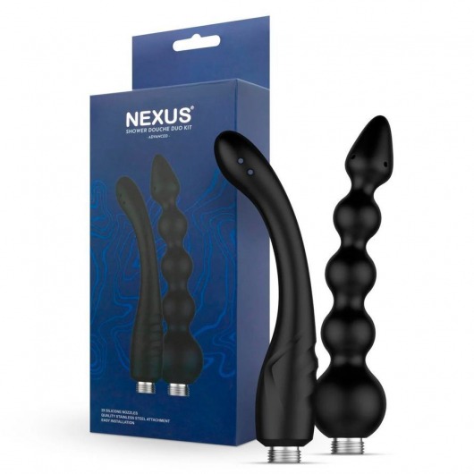 Набор из 2 насадок для анального душа Shower Douche Duo Kit - Nexus Range - купить с доставкой в Набережных Челнах