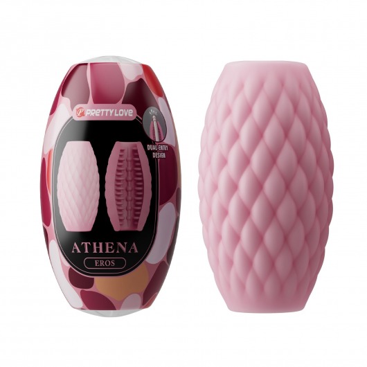 Розовый нереалистичный мастурбатор Athena - Baile - в Набережных Челнах купить с доставкой