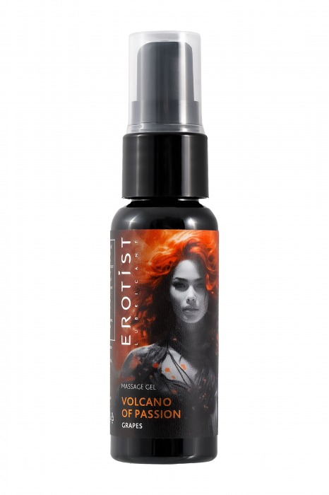 Гель с эффектом вибрации Volcano Of Passion со вкусом винограда - 25 мл. - Erotist Lubricants - купить с доставкой в Набережных Челнах