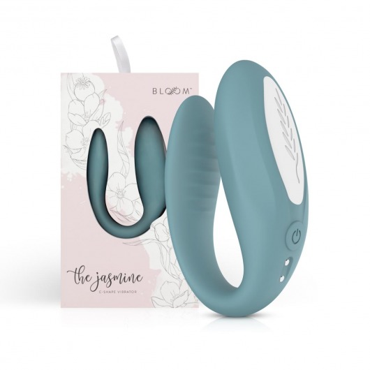 Голубой C-образный вибростимулятор для пар The Jasmine - ONE DC B.V.