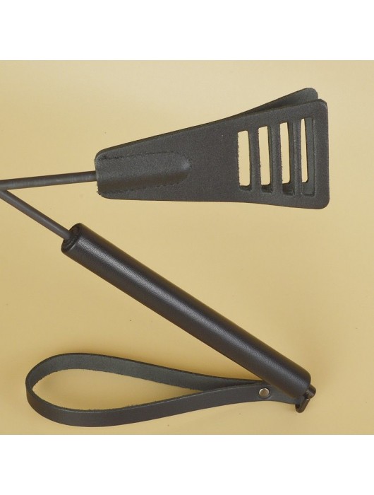 Черный кожаный стек «Сириус» - 60 см. - Sitabella - купить с доставкой в Набережных Челнах