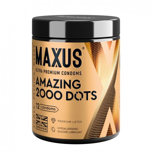 Точечные презервативы MAXUS 2000 Amazing Dots с железным кейсом - 12 шт. - Maxus - купить с доставкой в Набережных Челнах