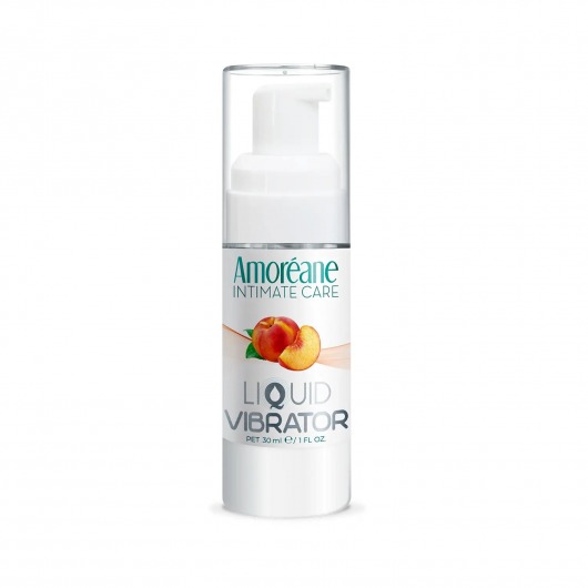 Жидкий вибратор со вкусом персика Amoreane Peach - 30 мл. - Amoreane - купить с доставкой в Набережных Челнах