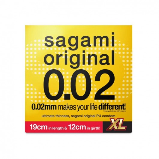Презерватив увеличенного размера Sagami Original 0.02 XL-size - 1 шт. - Sagami - купить с доставкой в Набережных Челнах