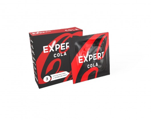 Презервативы с ароматом колы Expert Cola - 3 шт. - Expert - купить с доставкой в Набережных Челнах