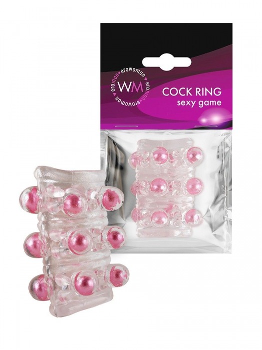 Прозрачная сквозная насадка на пенис с цветными шариками - Erowoman-Eroman - в Набережных Челнах купить с доставкой