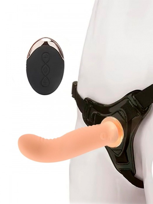 Женский вибрострапон со съемной насадкой и пультом ДУ - Erokay - купить с доставкой в Набережных Челнах