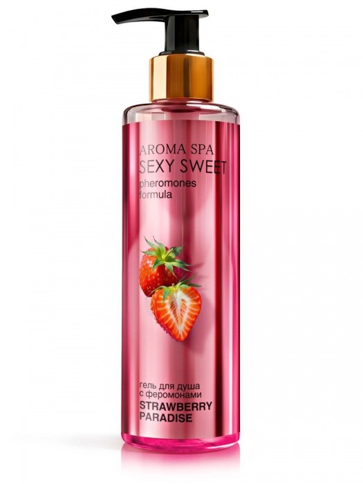 Гель для душа с феромонами и ароматом клубники Strawberry Paradise - 200 мл. -  - Магазин феромонов в Набережных Челнах