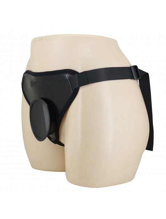 Черные трусики харнесс с платформой Caludio I - Baile - купить с доставкой в Набережных Челнах