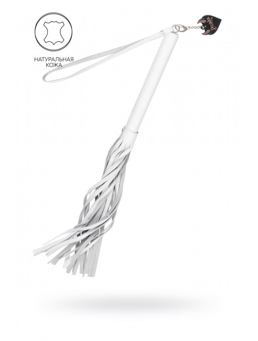 Белая кожаная плеть - 50 см. - Pecado - купить с доставкой в Набережных Челнах