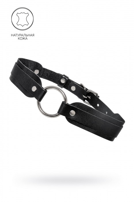 Черный кожаный чокер-ошейник со скруглёнными углами - Pecado - купить с доставкой в Набережных Челнах