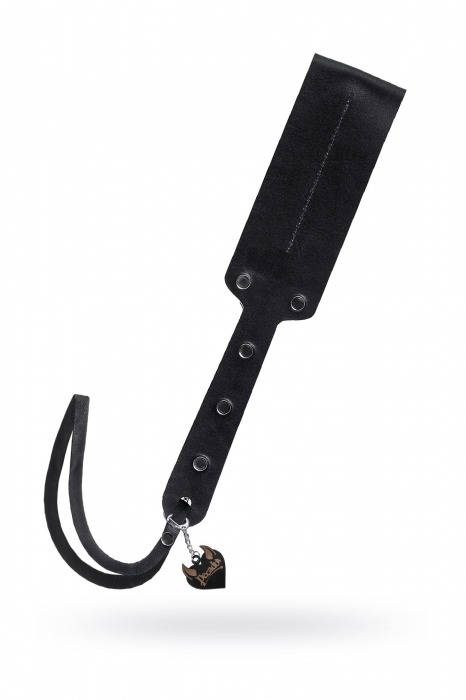 Черный кожаный пэддл - 32 см. - Pecado - купить с доставкой в Набережных Челнах