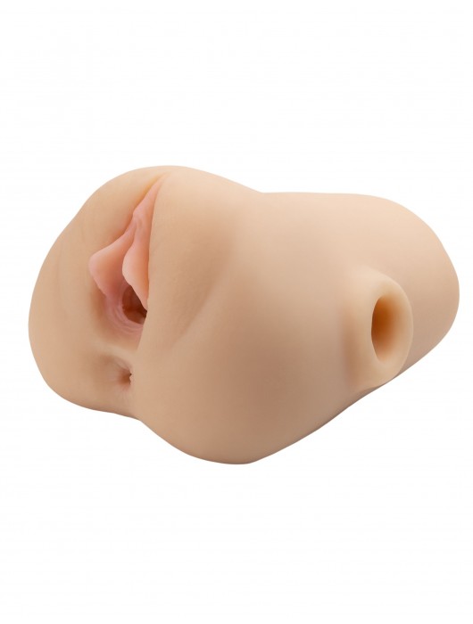 Телесный мастурбатор с вибрацией Double Pounder Vibrating Squeeze Stroker - Pipedream - в Набережных Челнах купить с доставкой