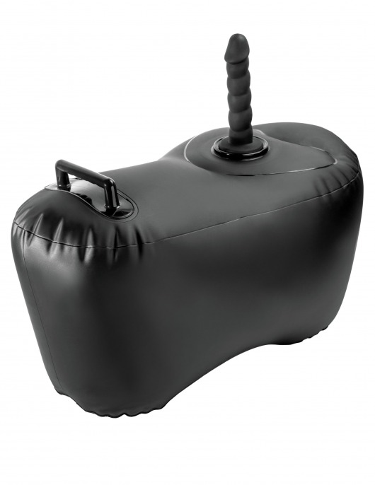 Черное надувное кресло с платформой для фиксации дилдо Body Dock Inflatable Love Seat - Pipedream - купить с доставкой в Набережных Челнах