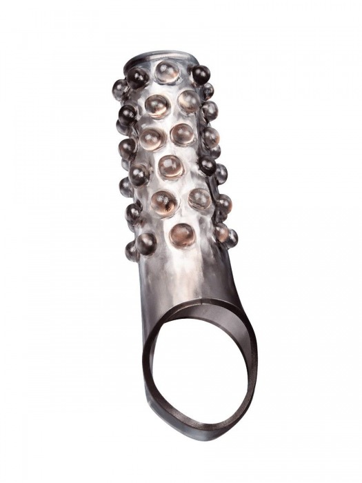 Дымчатая насадка на пенис с выпуклостями - 11 см. - Sex Expert - в Набережных Челнах купить с доставкой