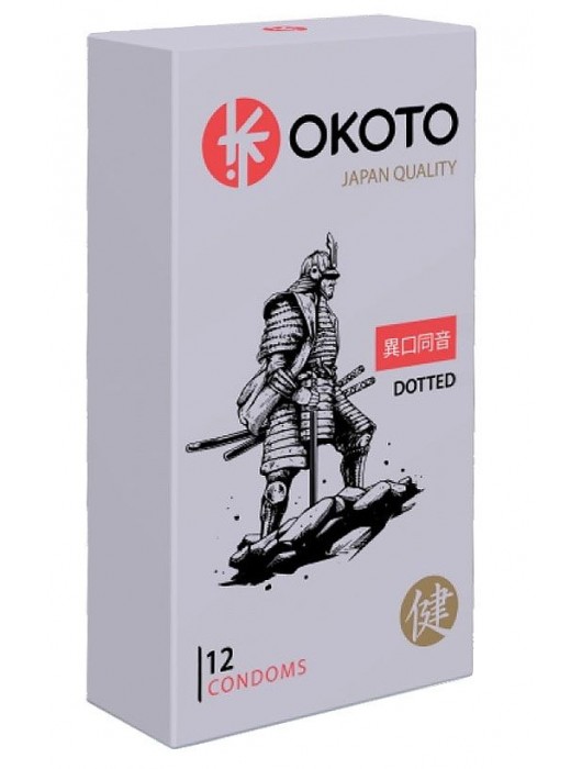 Точечные презервативы OKOTO Dotted - 12 шт. - Sitabella - купить с доставкой в Набережных Челнах