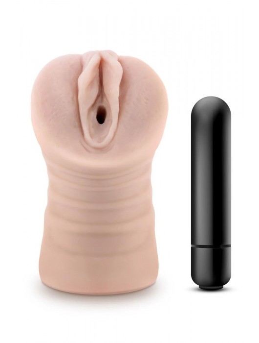 Телесный мастурбатор-вагина Ayumi с вибрацией - Blush Novelties - в Набережных Челнах купить с доставкой