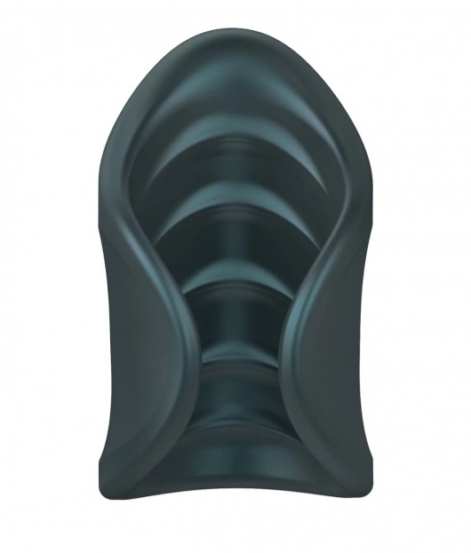 Серый сквозной мастурбатор с вибрацией Manwan Starter - Manwan - в Набережных Челнах купить с доставкой