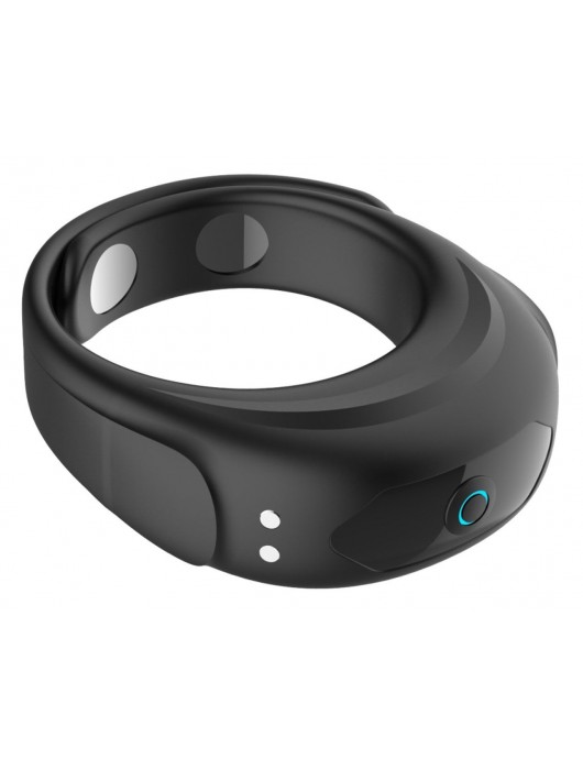 Черное эрекционное виброкольцо на ремешках - Boys of Toys - в Набережных Челнах купить с доставкой